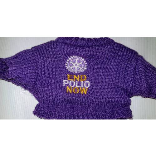 Bear - Purple Sweater ONLY for 8-10 inch