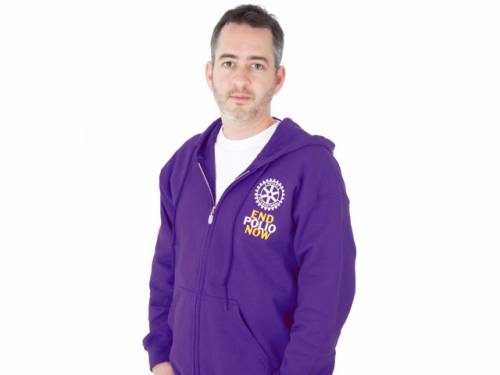 Sweatshirt - Hoodie Purple Size XL