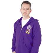 Sweatshirt - Hoodie Purple Size XL